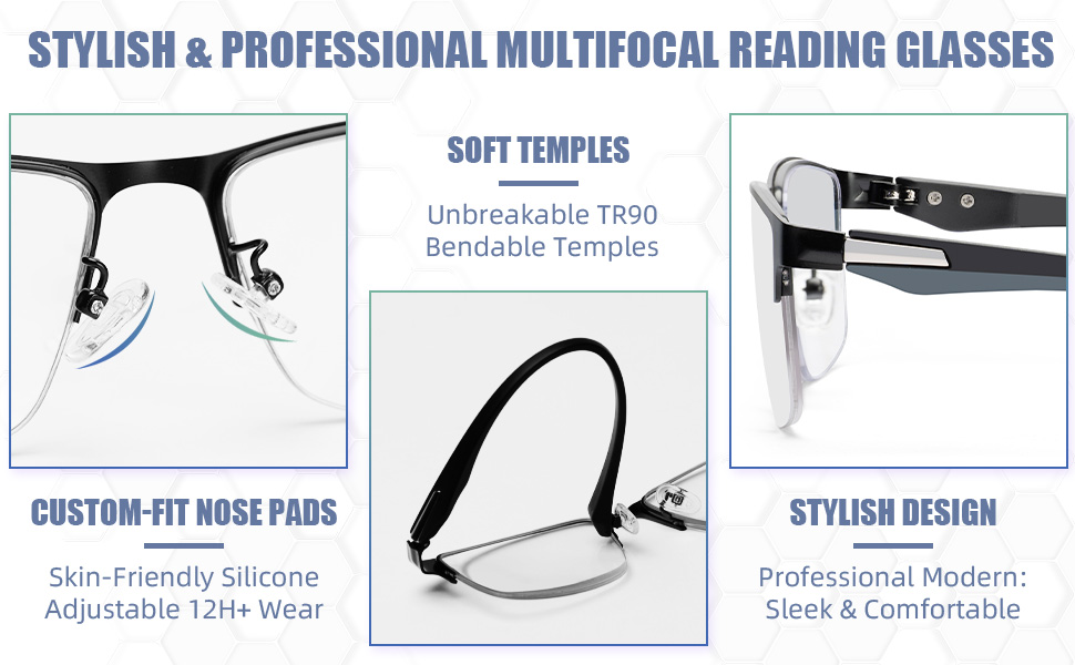 Progressive Multifocal Reading Glasses