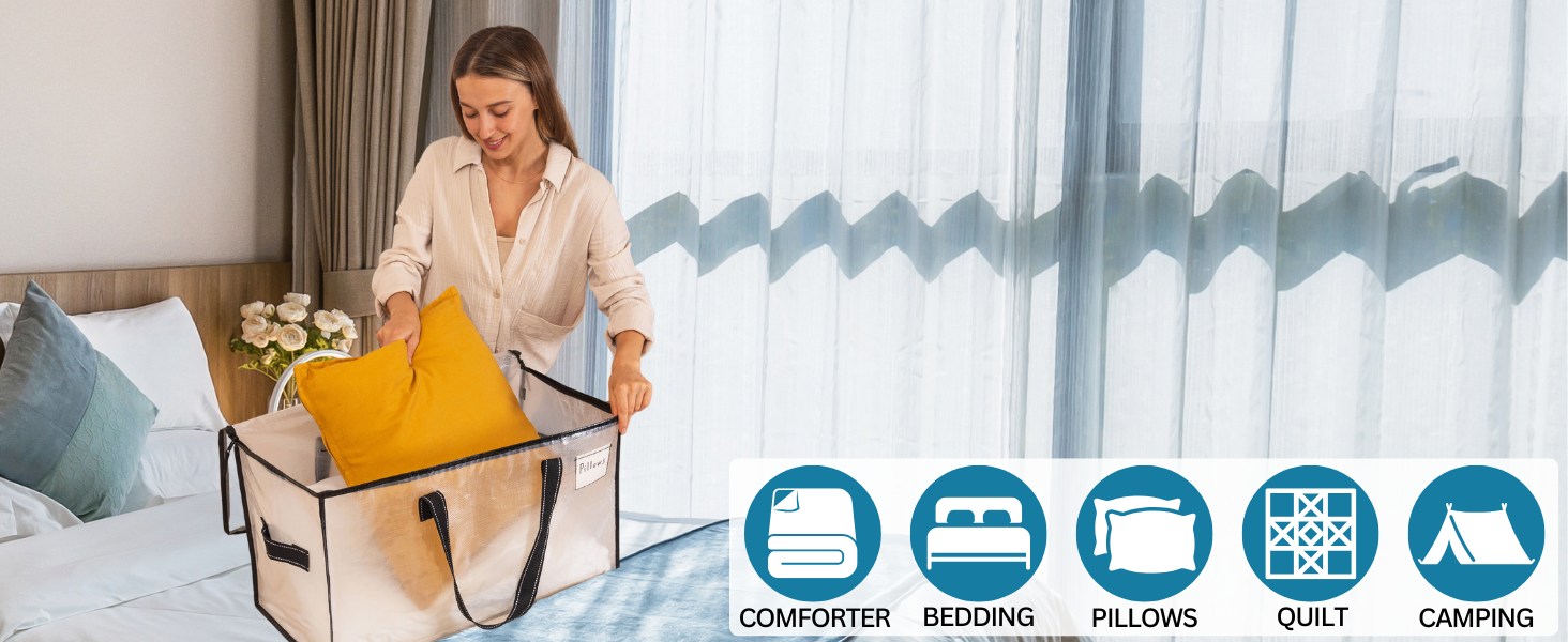 Comforter Storage bags, bedding and blankets storage