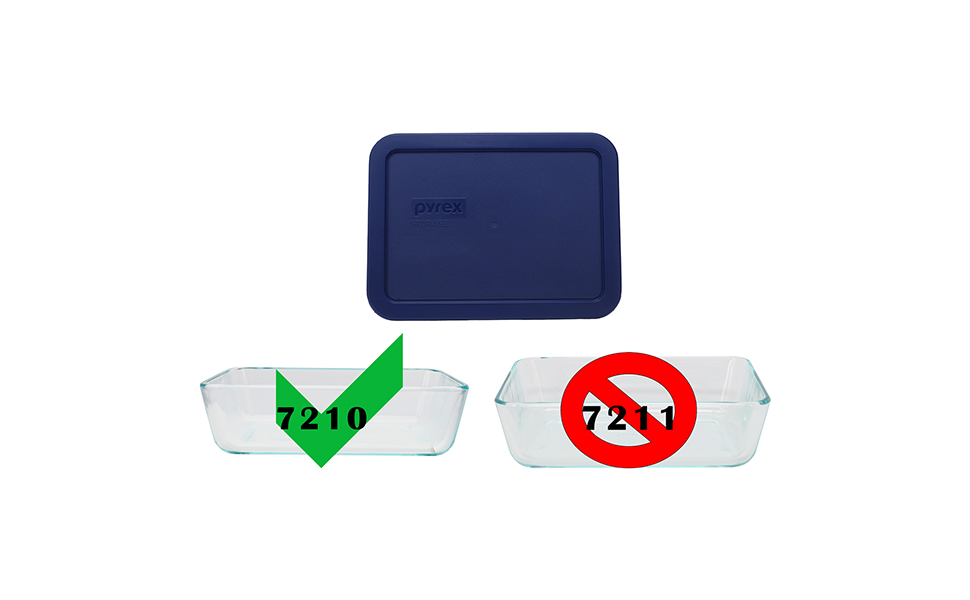 Pyrex 7210-PC 3 Cup Blue Replacement Food Storage Lid