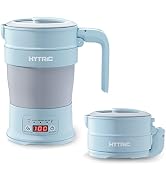 HYTRIC Travel Electric Kettle, 700ML Foldable Small Kettle BPA-Free, Portable Kettle with Multifu...