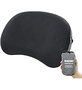 MARCHWAY Ultralight Inflatable Camping Pillow with Soft Washable Cover, Compact Compressible Port...
