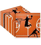 48PCS Basketball Paper Napkins 13 x 13 Inches Luncheon Napkins Cocktail Napkins Disposable Sports...