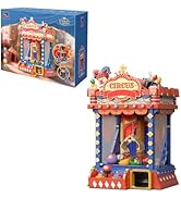 PANTASY Retro Circus Claw Machine Building Kit, Arcade Style Arcade Machine Block Model with Ligh...