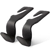 Zecirl Headrest Hooks for Car, 2 Pack Back Seat Purse Hook Leather Hanger Holder Hook for Hanging...