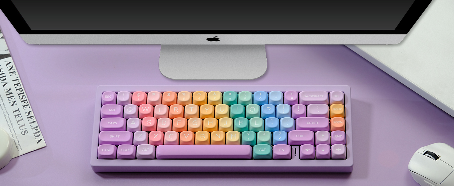 PBT cute keycaps set