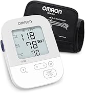 OMRON Silver Blood Pressure Monitor, Upper Arm Cuff, Digital Bluetooth Blood Pressure Machine, St...