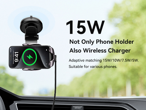 wireless car charger mount