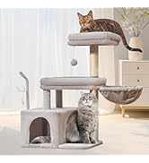 Taoqimiao Cat Tree, 32.2-Inch Cat Tower for Indoors Cats, Cat Condo with Large Cat Perch, Spaciou...