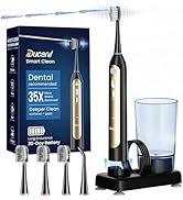 Ducard Electric Toothbrush with Water Flosser Combo, Compact 3-in-1 Flossing Toothbrush, 40000 VP...