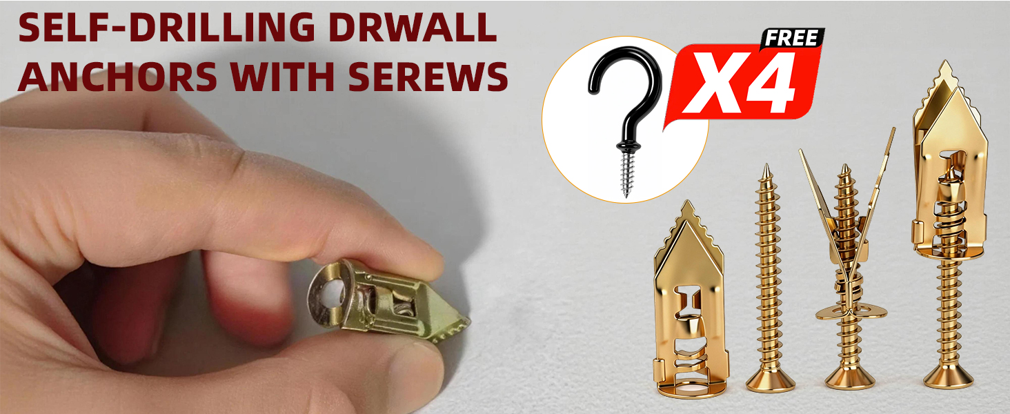 Self-Drilling Drywall Anchors Kit