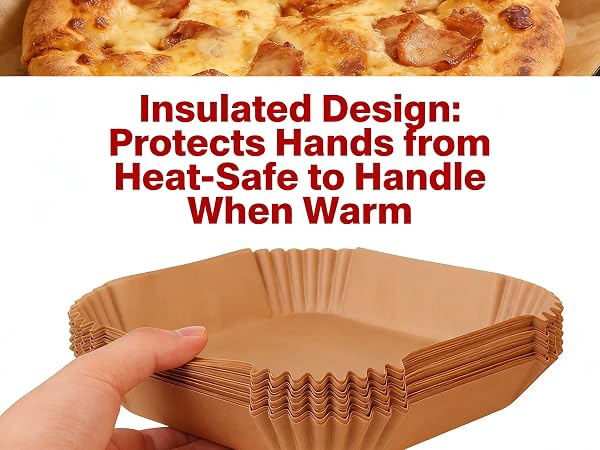 Food Grade Air Fryer Paper Liners for Healthy Cooking and Baking