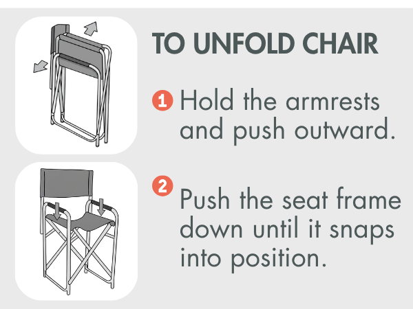 lightweight camping chair that is easy to unfold and set up for seniors or kids at the park