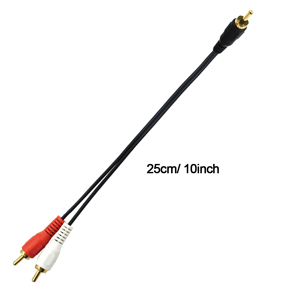 rca to 2rca subwoofer cable audio
