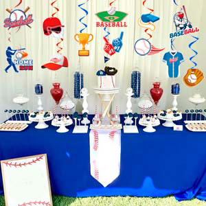 baseball birthday decorations