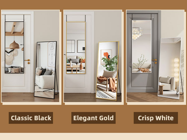 Antok Door Mirror, Full Length Mirror Over The Door, 49'' x 15'' Hanging Mirrors, Wall Mirrors