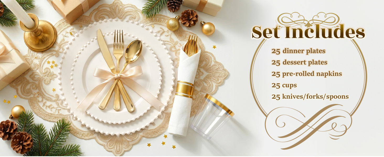 party plates and cups and napkins sets