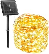Extra-Long Outdoor Solar String Lights, 1 Pack Each 72 Ft 200 Led Solar Fairy Lights with 8 Light...