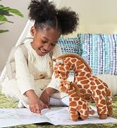 Solana Giraffe and Baby Premium 2 in 1 Duo Plush Toy by GUND