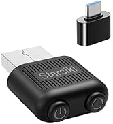 STARSIKI 2 Buttons Improved Tiny Mouse Jiggler Undetectable, 2 Buttons of On/Off Switch and 3 Cur...
