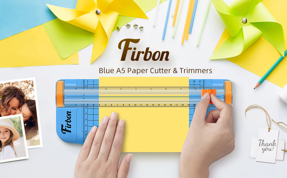 blue paper cutter