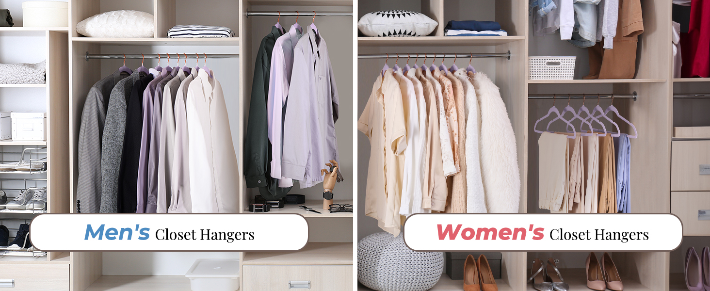 Women's and Men's Closet Hangers