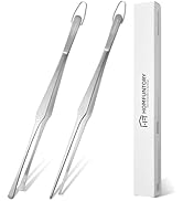 Homfuntory Galaxy Grip Series 2 Pcs 12-Inch Tweezer Tongs, Stainless Steel Kitchen & Cooking Tong...