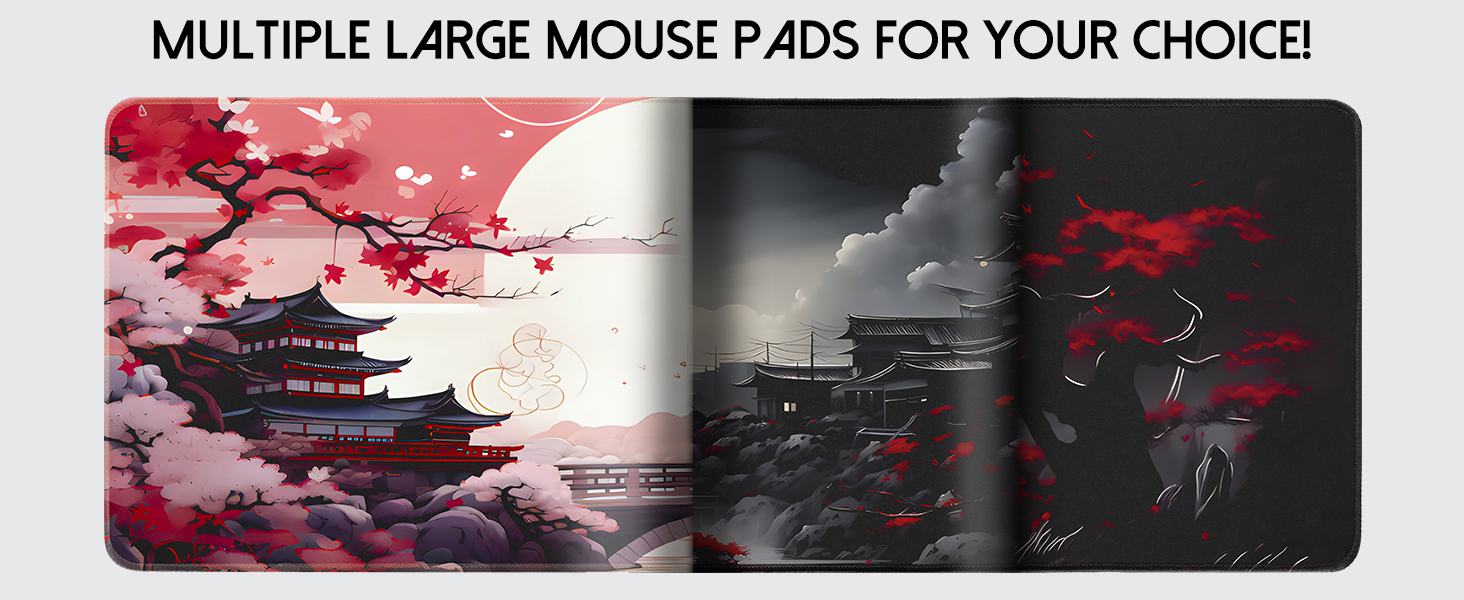 Multiple large mouse pads for your choice!