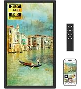 Uhale 21.5 Inch Large Digital Picture Frame WiFi with Remote Control, 1920 x 1080 FHD IPS No Touc...
