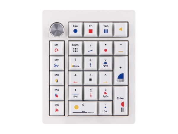 EPOMAKER TH26 Wireless Number Pad, Gasket Mechanical Numpad for Laptop (White, Creamy Jade)