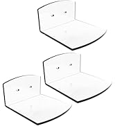 evron Acrylic Floating Shelves for Wall Decor (Clear, S4.62 F)