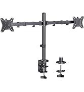 ErGear Dual Monitor Desk Mount for 13?–34? Monitors up to 26.5 lbs, Fully Adjustable Monitor Stan...