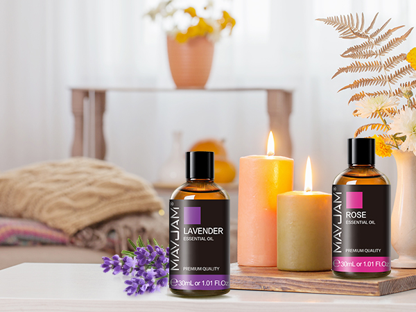 lavender oil rose oil