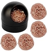 Kaisiking Soldering Iron Tip Cleaner Solder Tip Cleaner - 5pcs Solder Tip Cleaning Wire Ball & Ba...