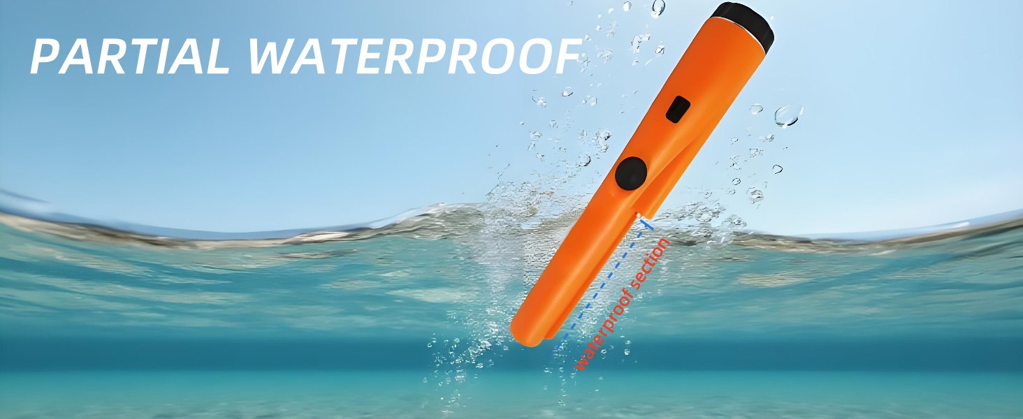 Waterproof metal detector pinpointer