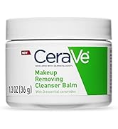CeraVe Cleansing Balm Makeup Remover, Waterproof Makeup Remover With Ceramides & Plant-Based Jojo...