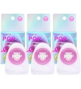 REACH POP Dental Floss, Cinnamon, Plaque Remover for Teeth, Shred Resistant, Vegan Wax, Cruelty F...