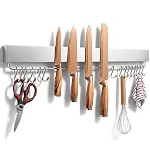 LALEIDU 23 Inch Magnetic Knife Holder for Wall - Magnetic Knife Strip with Strong Magnets, Stainl...