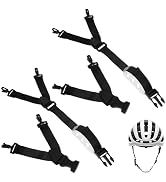 2PCS Elastic Helmet Strap, Hard Hat Chin Strap Adjustment Chin Strap Replacement Chin Cup for Bik...