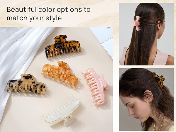 Acetate Hair Claw Clips