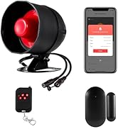 Smart Alarm System for Home Security, 120dB WiFi House Alarm Systems with Window Door Alarm Senso...