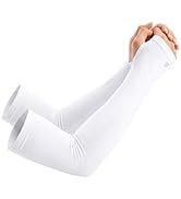Stelle Sun Protection Cooling Arm Sleeves with Thumb Holes Golf Sport UV Arm Covers Gardening Out...