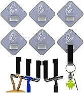 STARICH Sticky Key Hooks, Shower Caddy Hooks, Colourful Hooks, Shower Hooks for Loofah, Adhesive ...