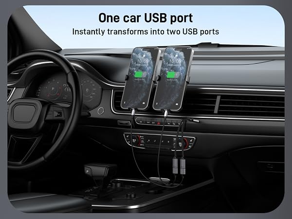 USB 3.0 Splitter 1 in 2 Out Cable