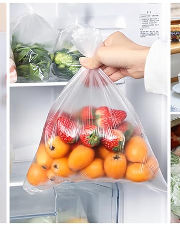 Clear Plastic Produce Bag on a Roll