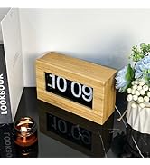 Flip Desk Clock, Retro Flip Desk Table Clock, Flip Down Clock, Retro Large Number Flip Down Clock...