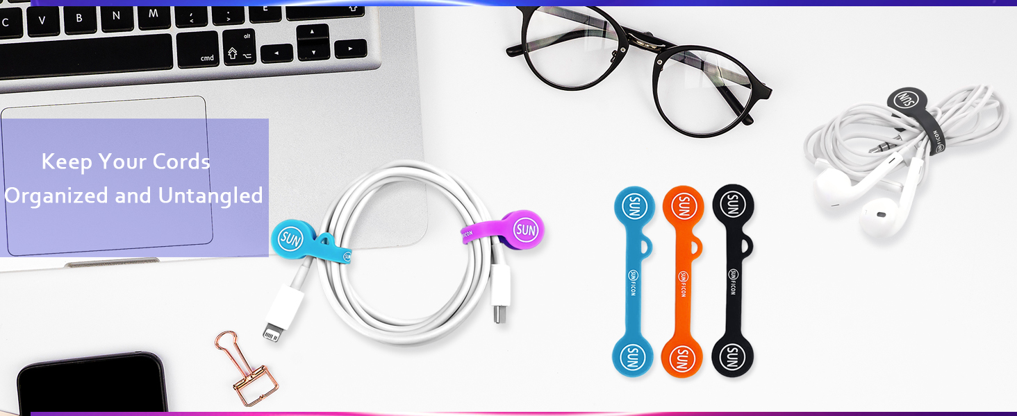 magnetic cable clips cord organizer holders