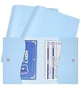 NeoDigix 2 Pack Mahjong Card Sleeves 11.4×7 in, Portable Large Card Holders with Snap Closure, Du...