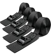 Lashing Straps with Buckles,1 in*6.7Ft Luggage Straps with Protective Pad | Cargo Tie-Down Strap,...