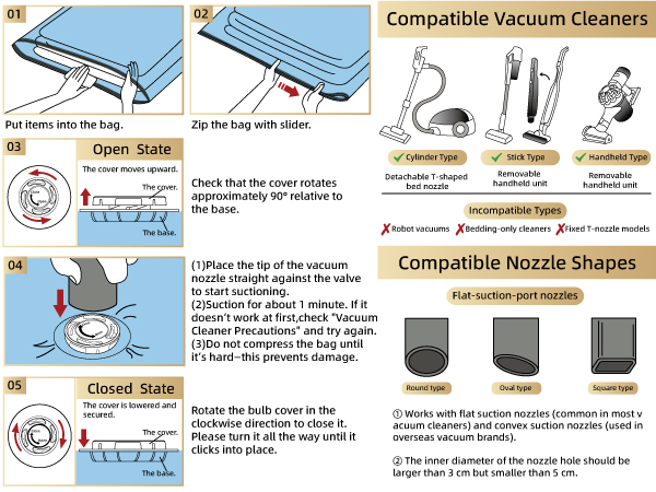 vacuum storage bags