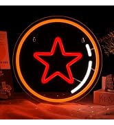 MissAudrey Ball Neon Signs for Room Decor, One Star Anime Led Neon Signs Night Lights for Wall De...